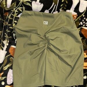 CSB Olive Green Women's Athletic Shorts